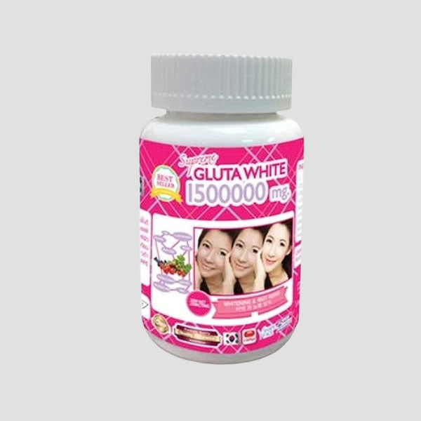 gluta white 1500000mg skin whitening supplement